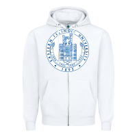 White eastern illinois university seal Zipper Hoodie - linhVisuals