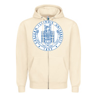 Sandshell eastern illinois university seal Zipper Hoodie - linhVisuals