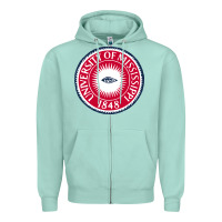 Seafoam university of mississippi seal Zipper Hoodie - linhVisuals