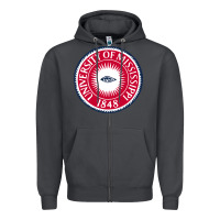 Smoke university of mississippi seal Zipper Hoodie - linhVisuals