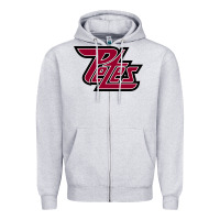 Heather Grey peterborough team Zipper Hoodie - linhVisuals