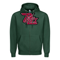 Sports Green peterborough team Zipper Hoodie - linhVisuals