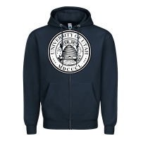 Navy university of utah seal Zipper Hoodie - linhVisuals