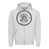 Dove Grey university of utah seal Zipper Hoodie - linhVisuals