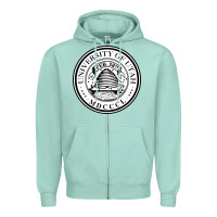 Seafoam university of utah seal Zipper Hoodie - linhVisuals