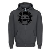 Smoke newbaby yoda 01 Zipper Hoodie - linhVisuals
