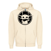 Sandshell newbaby yoda 01 Zipper Hoodie - linhVisuals