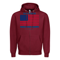 Burgundy newback to back world war champs back Zipper Hoodie - linhVisuals