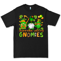 Black St. Patrick's Day shamrockin' with my gnomies Premium Tee - OliviaCreatesArt