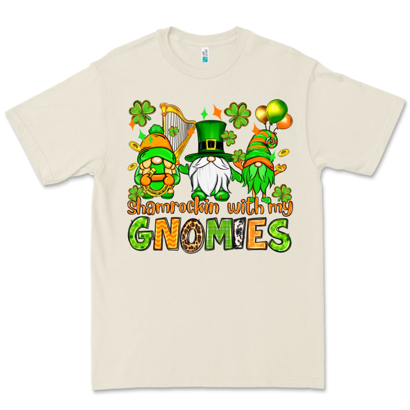 St. Patrick's Day Shamrockin' With My Gnomies Premium Tee by OliviaCreatesArt | Teevron