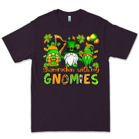 Plum St. Patrick's Day shamrockin' with my gnomies Premium Tee - OliviaCreatesArt