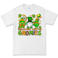 White St. Patrick's Day shamrockin' with my gnomies Premium Tee - OliviaCreatesArt