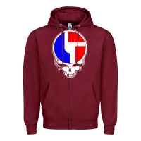 Burgundy the disco biscuits best Zipper Hoodie - linhVisuals