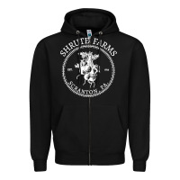 Black shrute farms original Zipper Hoodie - linhVisuals