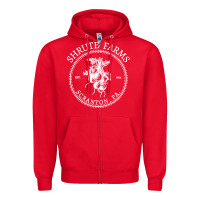 Red shrute farms original Zipper Hoodie - linhVisuals