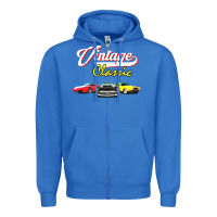 True Royal vintage classic oldies cars Zipper Hoodie - linhVisuals