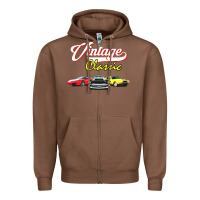 Chestnut vintage classic oldies cars Zipper Hoodie - linhVisuals