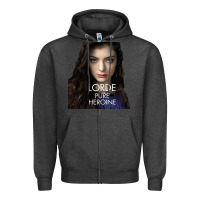 Charcoal Heather Lorde Zipper Hoodie - linhVisuals
