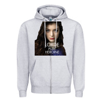 Heather Grey Lorde Zipper Hoodie - linhVisuals