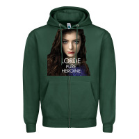 Sports Green Lorde Zipper Hoodie - linhVisuals
