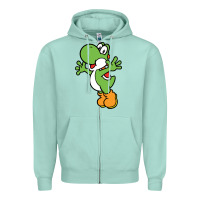 Seafoam yoshi Zipper Hoodie - linhVisuals