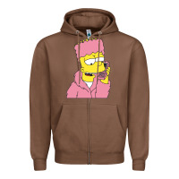Chestnut newbart simpson camron Zipper Hoodie - linhVisuals