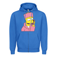 True Royal newbart simpson camron Zipper Hoodie - linhVisuals