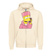 Sandshell newbart simpson camron Zipper Hoodie - linhVisuals