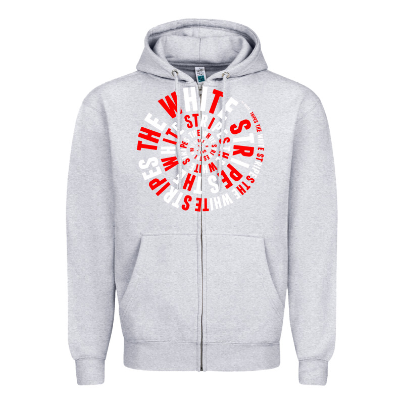 White Stripes Zipper Hoodie by linhVisuals | Teevron