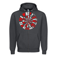 Smoke White Stripes Zipper Hoodie - linhVisuals