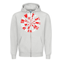 Dove Grey White Stripes Zipper Hoodie - linhVisuals