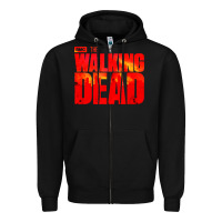 Black the walking dead blood Zipper Hoodie - linhVisuals