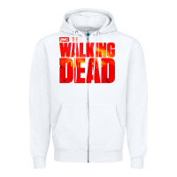 White the walking dead blood Zipper Hoodie - linhVisuals