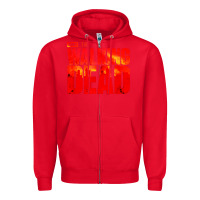 Red the walking dead blood Zipper Hoodie - linhVisuals