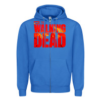 True Royal the walking dead blood Zipper Hoodie - linhVisuals