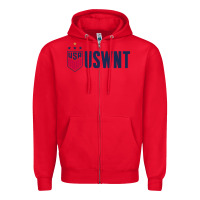 Red uswnt champion Zipper Hoodie - linhVisuals
