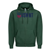 Sports Green uswnt champion Zipper Hoodie - linhVisuals