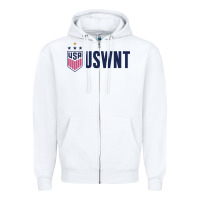 White uswnt champion Zipper Hoodie - linhVisuals