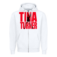 White tina Zipper Hoodie - linhVisuals