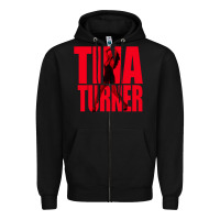 Black tina Zipper Hoodie - linhVisuals