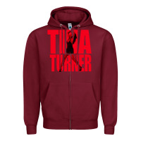Burgundy tina Zipper Hoodie - linhVisuals