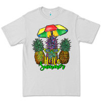 Dove Grey hello summer pineapples Premium Tee - RanaPortraitStore