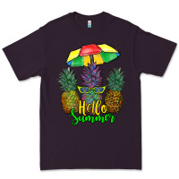 Plum hello summer pineapples Premium Tee - RanaPortraitStore