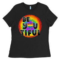 Black Be you tiful pride Ladies Tee - FaDigitalArtStudio
