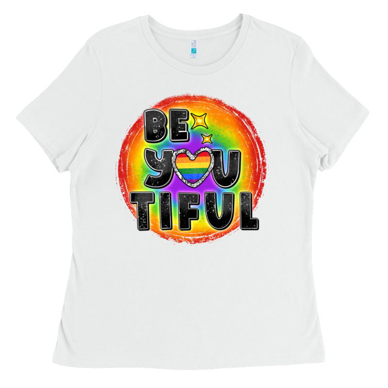Be You Tiful Pride Ladies Tee by FaDigitalArtStudio | Teevron