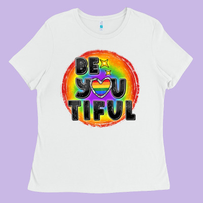 Be You Tiful Pride Ladies Tee Designed By Fadigitalartstudio