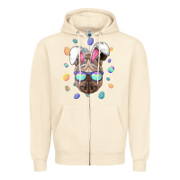 Sandshell rhino easter bunny ears funny easter eggs hunting sweatshirt Zipper Hoodie - linhVisuals