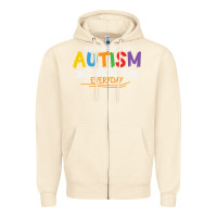 Sandshell someone with autism makes me proud Zipper Hoodie - linhVisuals