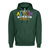 Sports Green someone with autism makes me proud Zipper Hoodie - linhVisuals