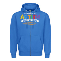 Someone With Autism Makes Me Proud Zipper Hoodie | Teevron
